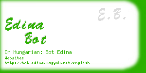 edina bot business card